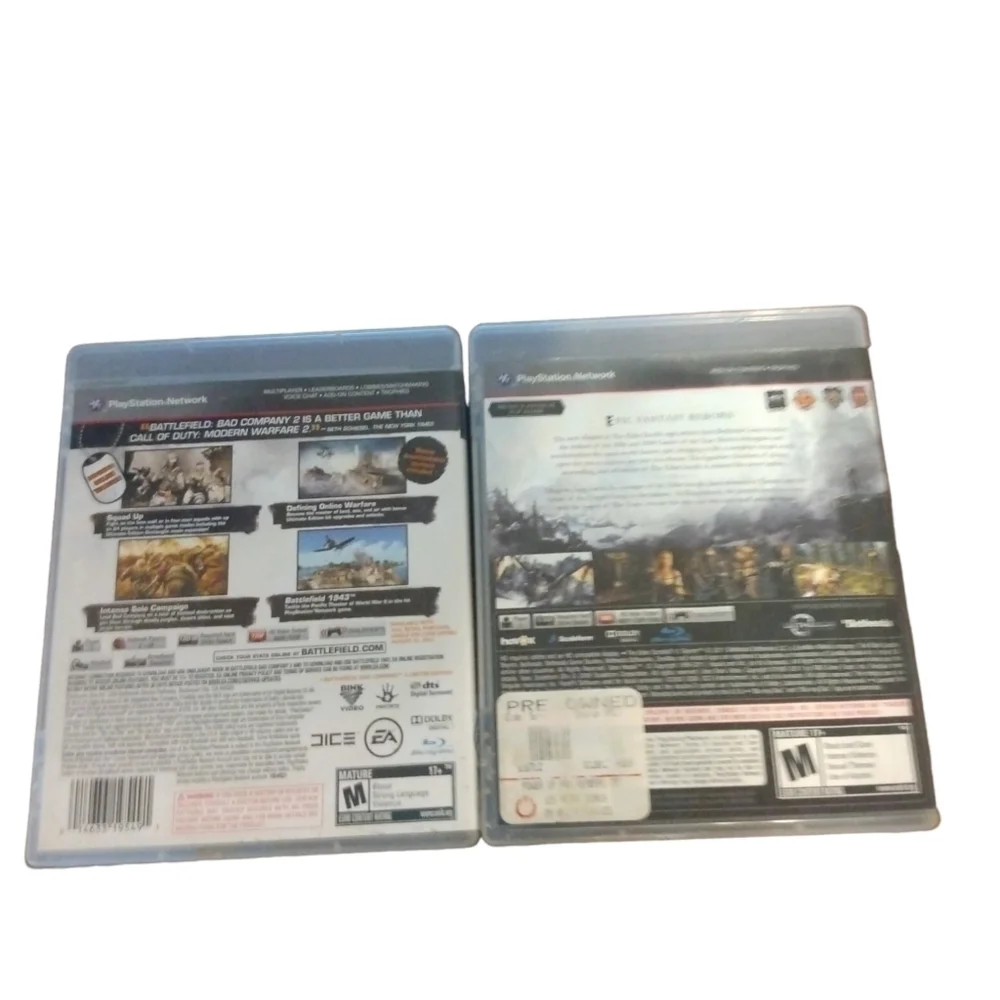 🌞PS3 Games: Skyrim & Battlefield Bad Co. 2 Pre-owned with cases & instructions